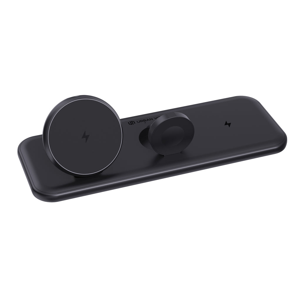 Urban Vitamin Torrance RCS 3 in 1 magnetic 15W charger - Black