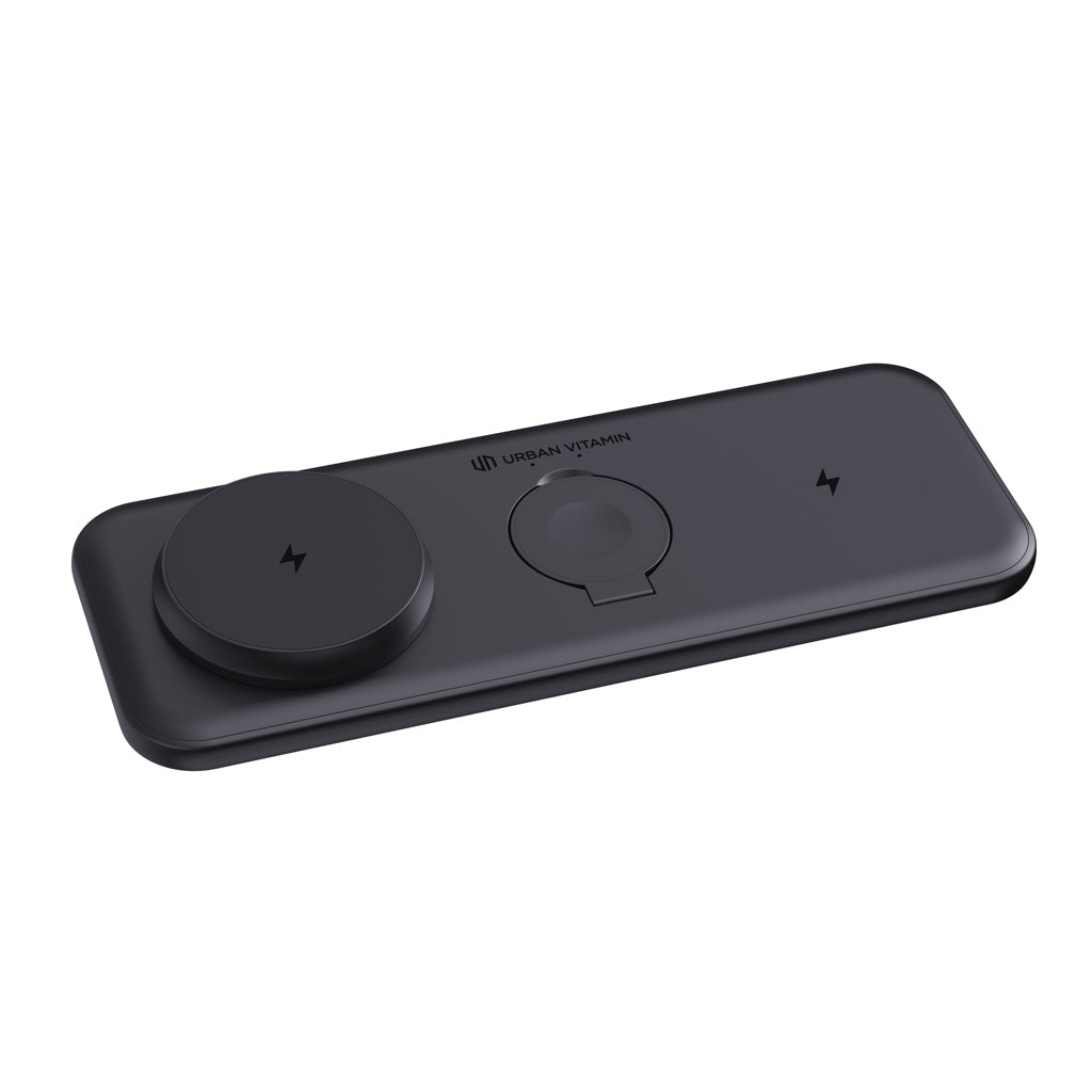 Urban Vitamin Torrance RCS 3 in 1 magnetic 15W charger - Black