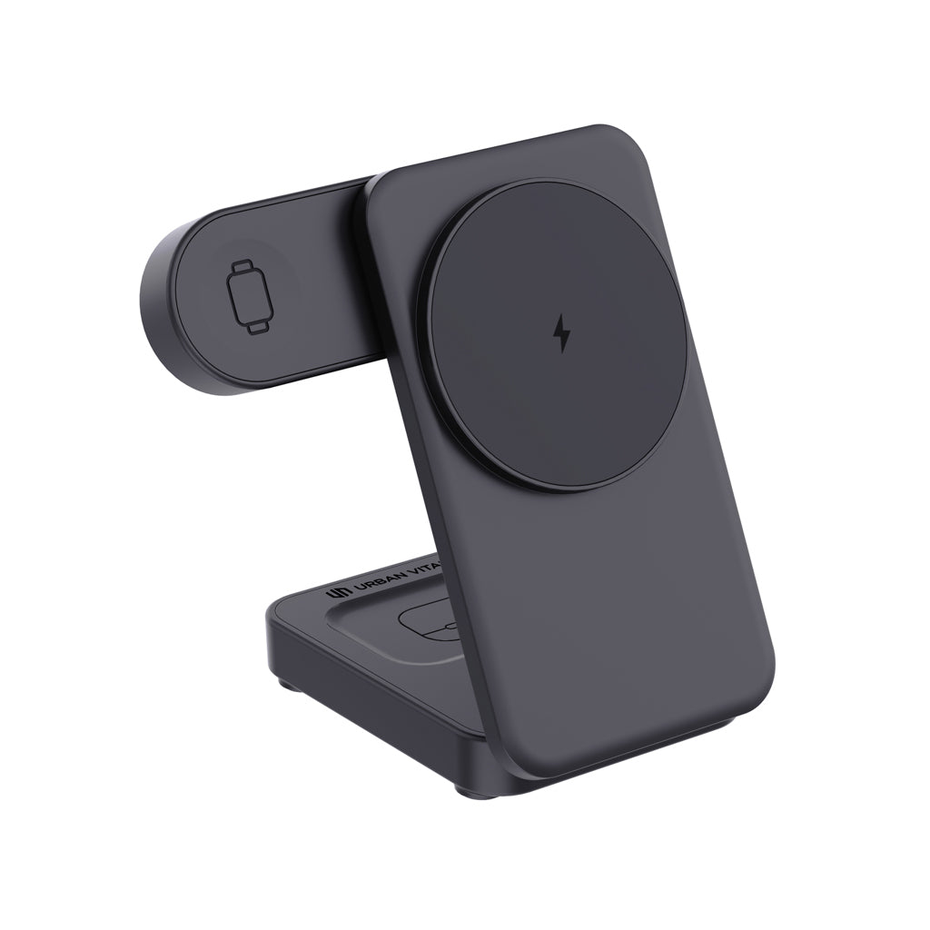 Urban Vitamin Arcadia RCS rplastic 15W 3in1 magnetic charger - Black
