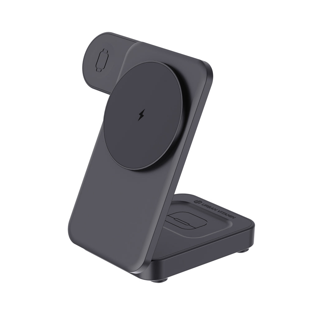 Urban Vitamin Arcadia RCS rplastic 15W 3in1 magnetic charger - Black