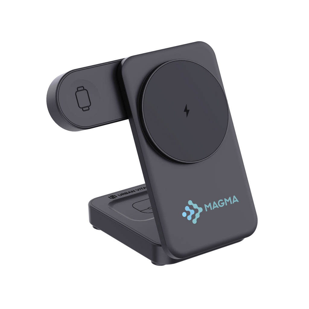 Urban Vitamin Arcadia RCS rplastic 15W 3in1 magnetic charger - Black
