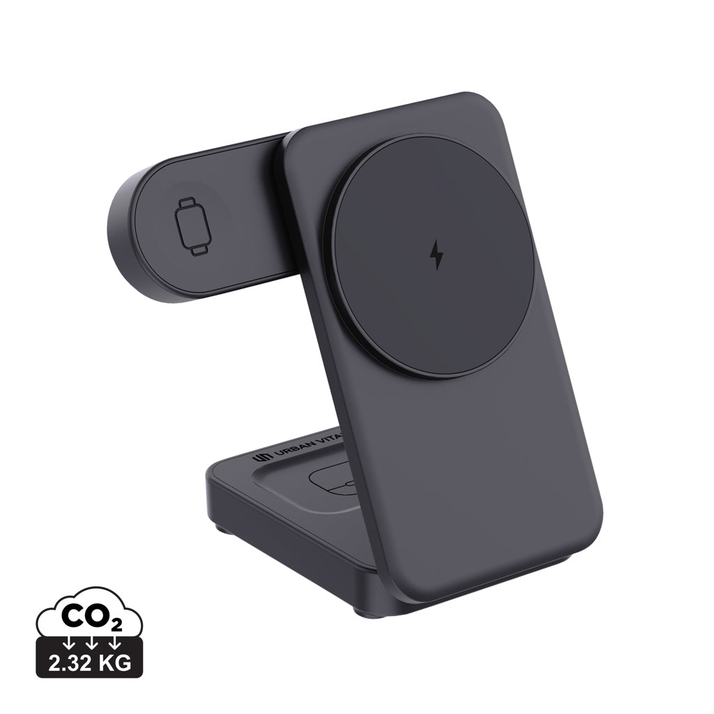Urban Vitamin Arcadia RCS rplastic 15W 3in1 magnetic charger - Black