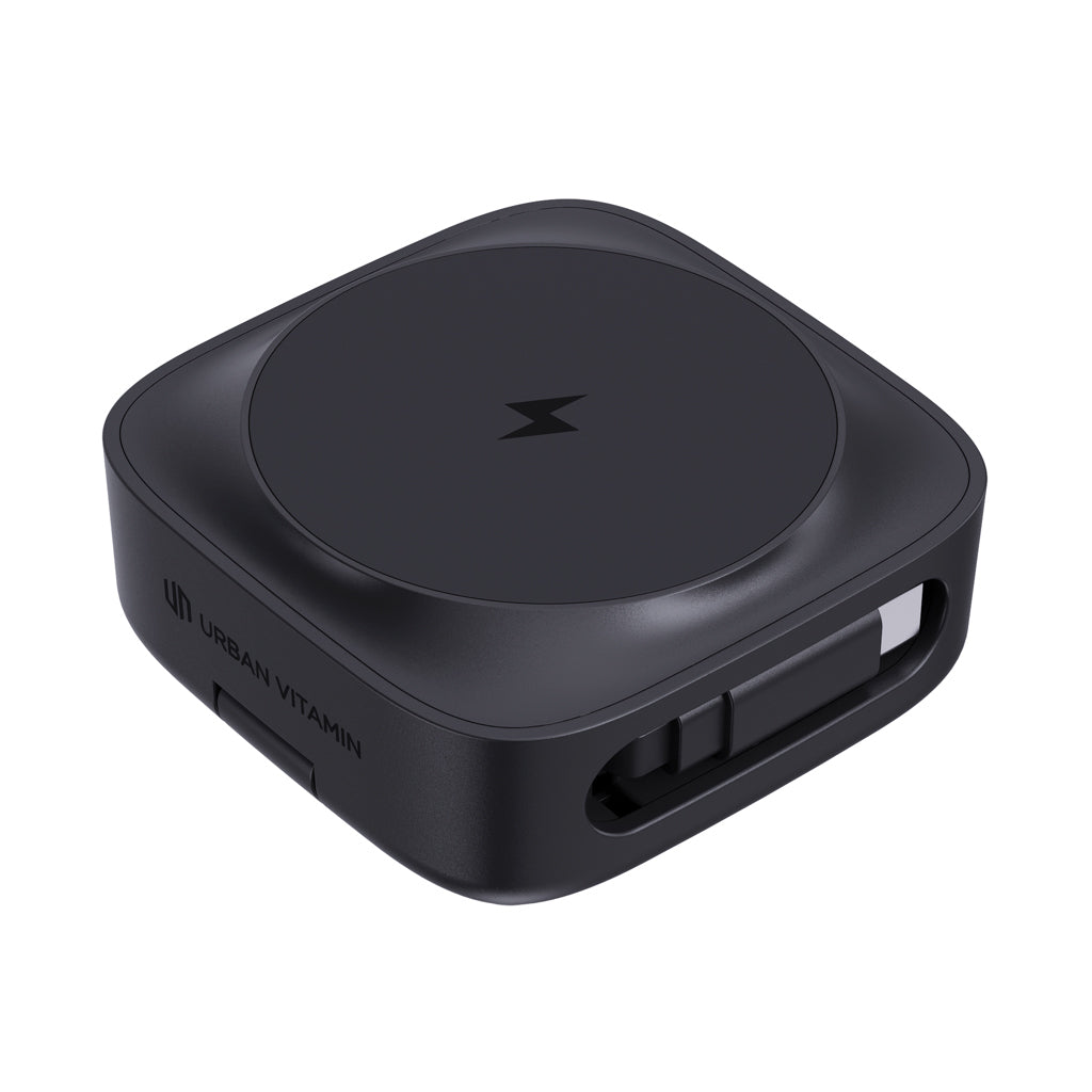Urban Vitamin Goleta 2-in-1 15W magnetic wireless charger - Black