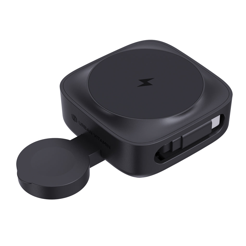 Urban Vitamin Goleta 2-in-1 15W magnetic wireless charger - Black