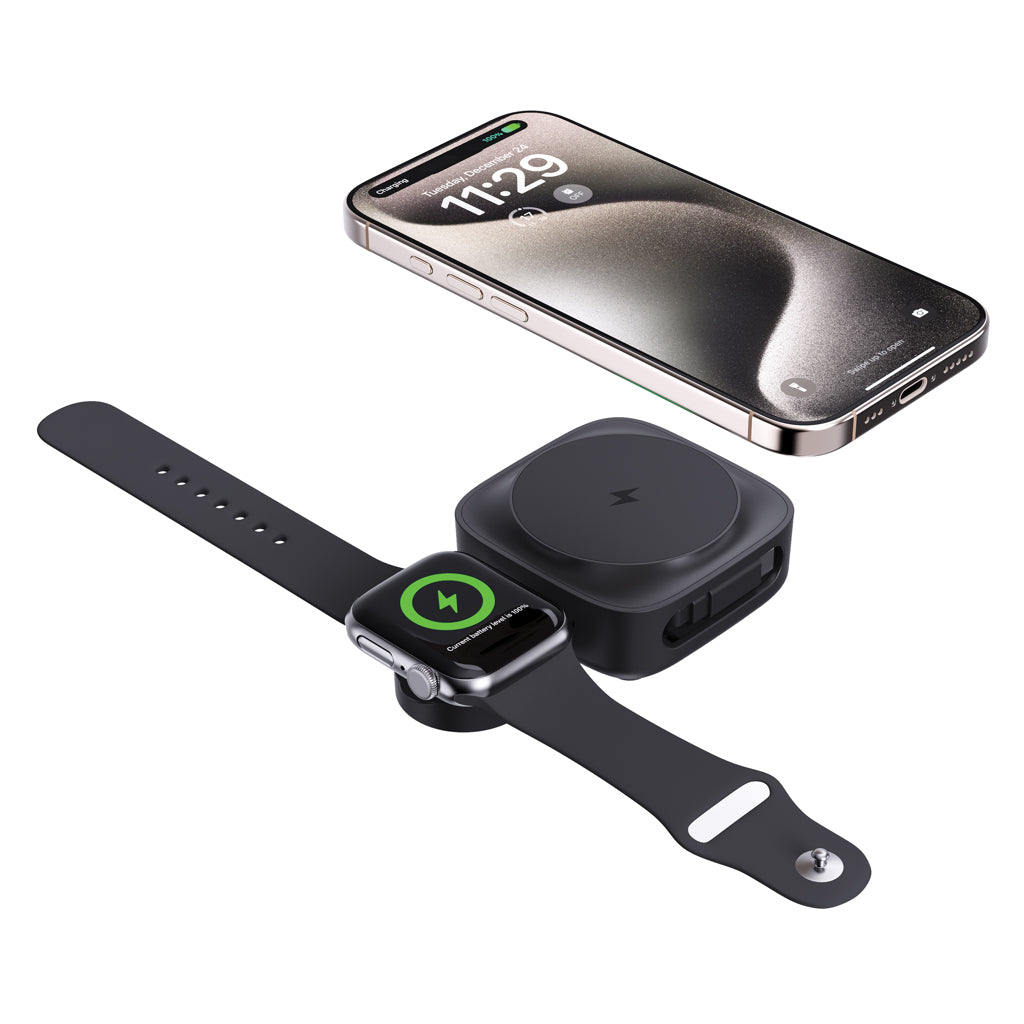 Urban Vitamin Goleta 2-in-1 15W magnetic wireless charger - Black