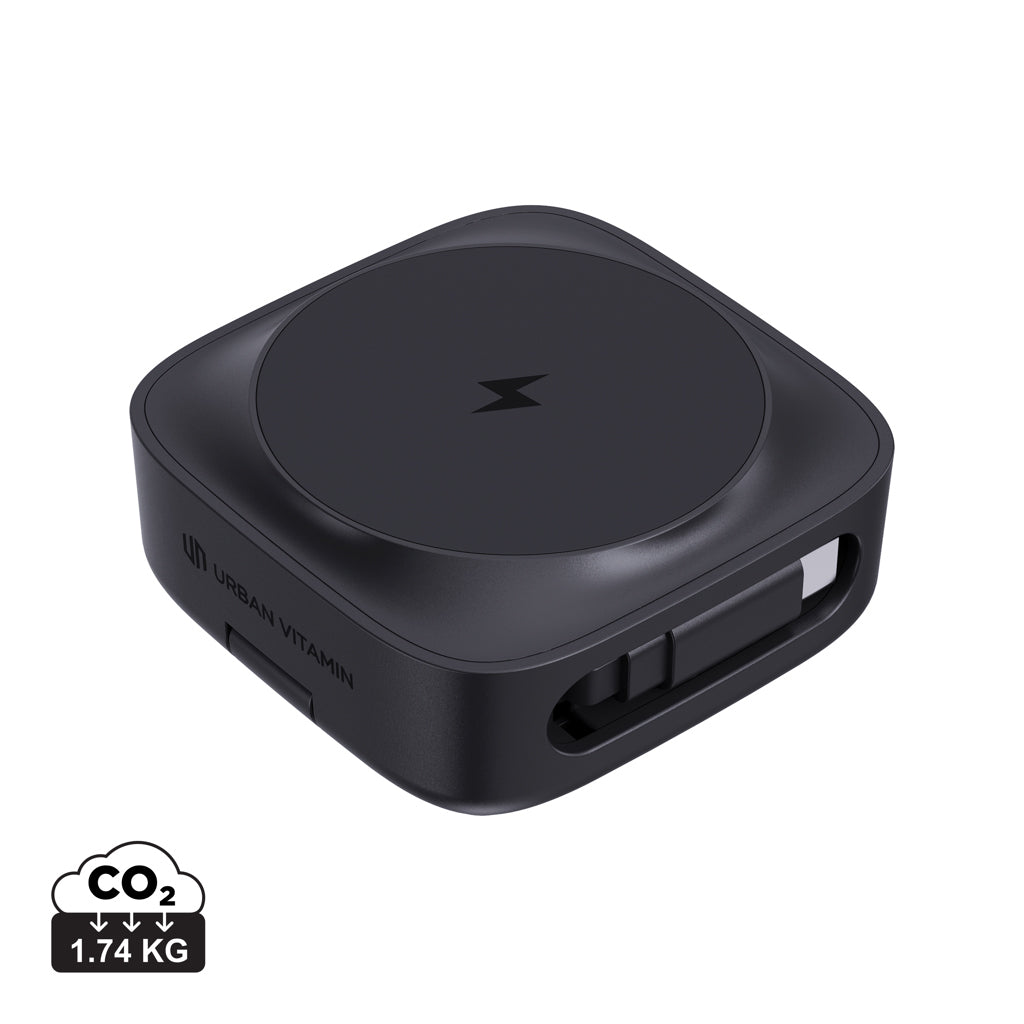 Urban Vitamin Goleta 2-in-1 15W magnetic wireless charger - Black