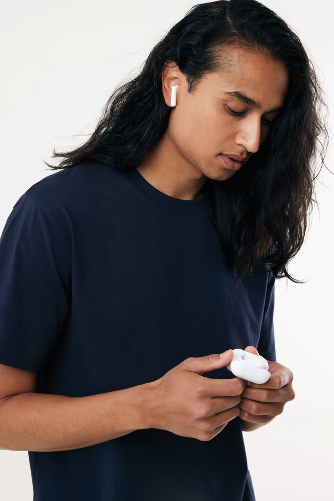 Tunevo RCS recycled plastic wireless earbuds - White