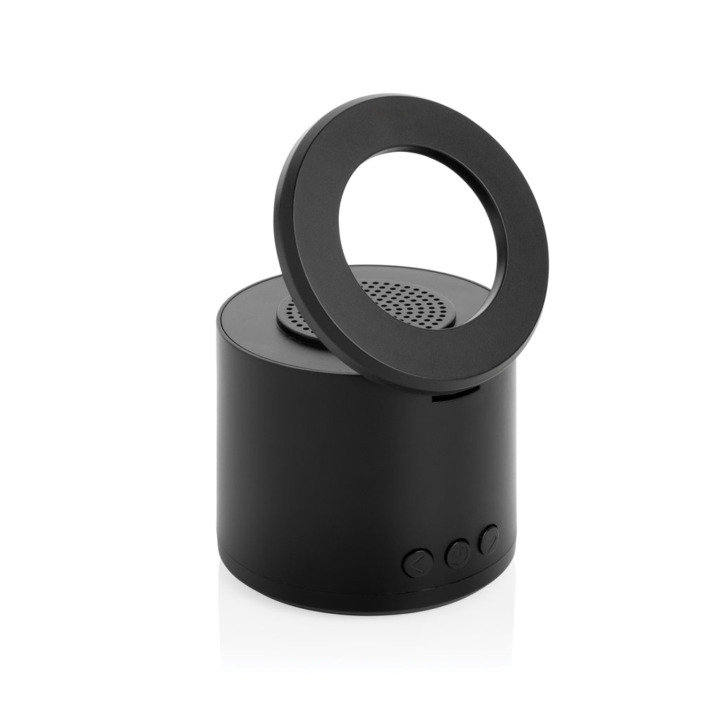 Magpulse RCS recycled plastic 3W speaker w/magnetic holder - Black