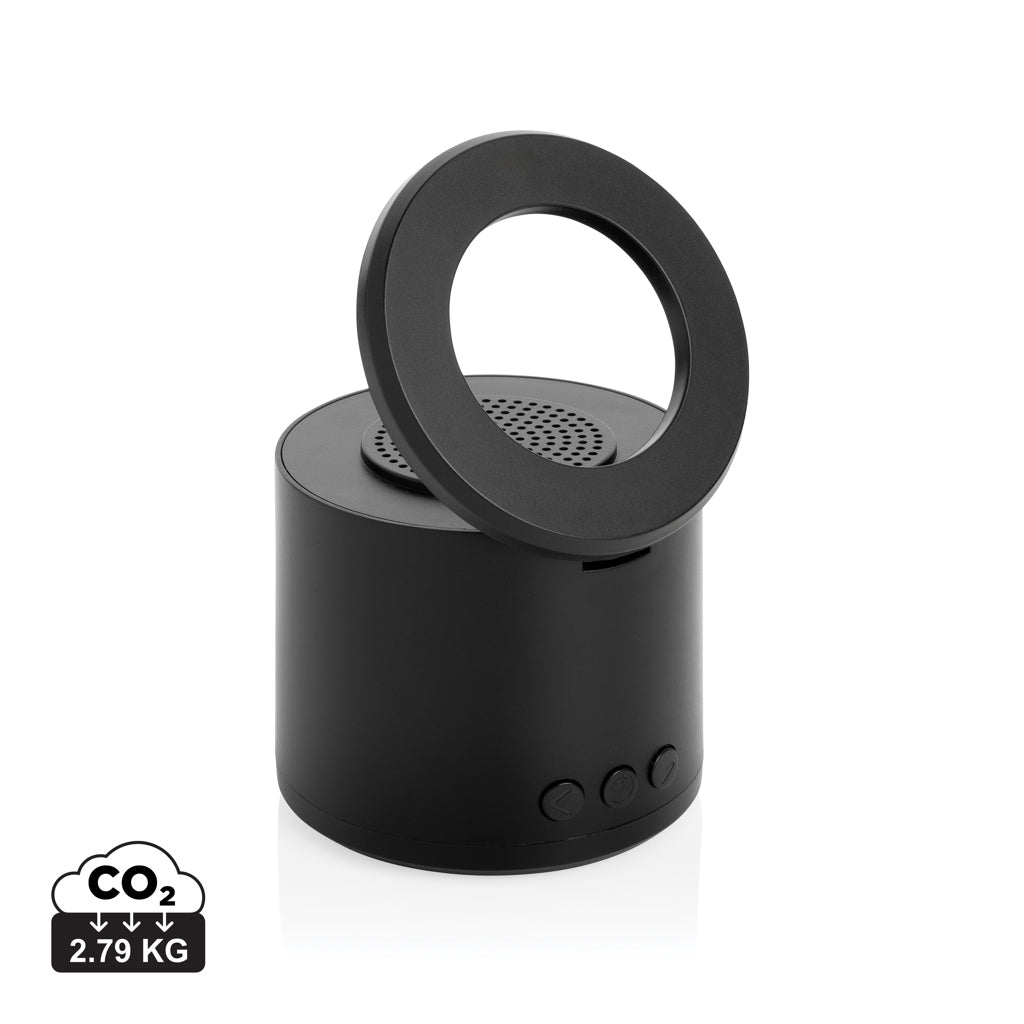 Magpulse RCS recycled plastic 3W speaker w/magnetic holder - Black