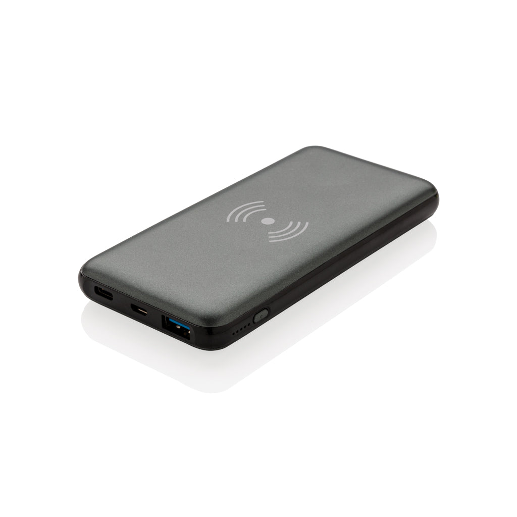 10.000 mAh Fast Charging 10W Wireless Powerbank with PD - Grey