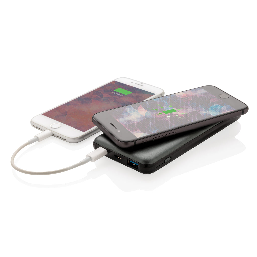 10.000 mAh Fast Charging 10W Wireless Powerbank with PD - Grey