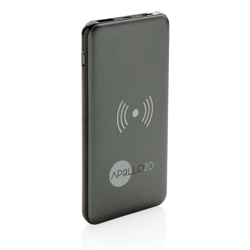 10.000 mAh Fast Charging 10W Wireless Powerbank with PD - Grey