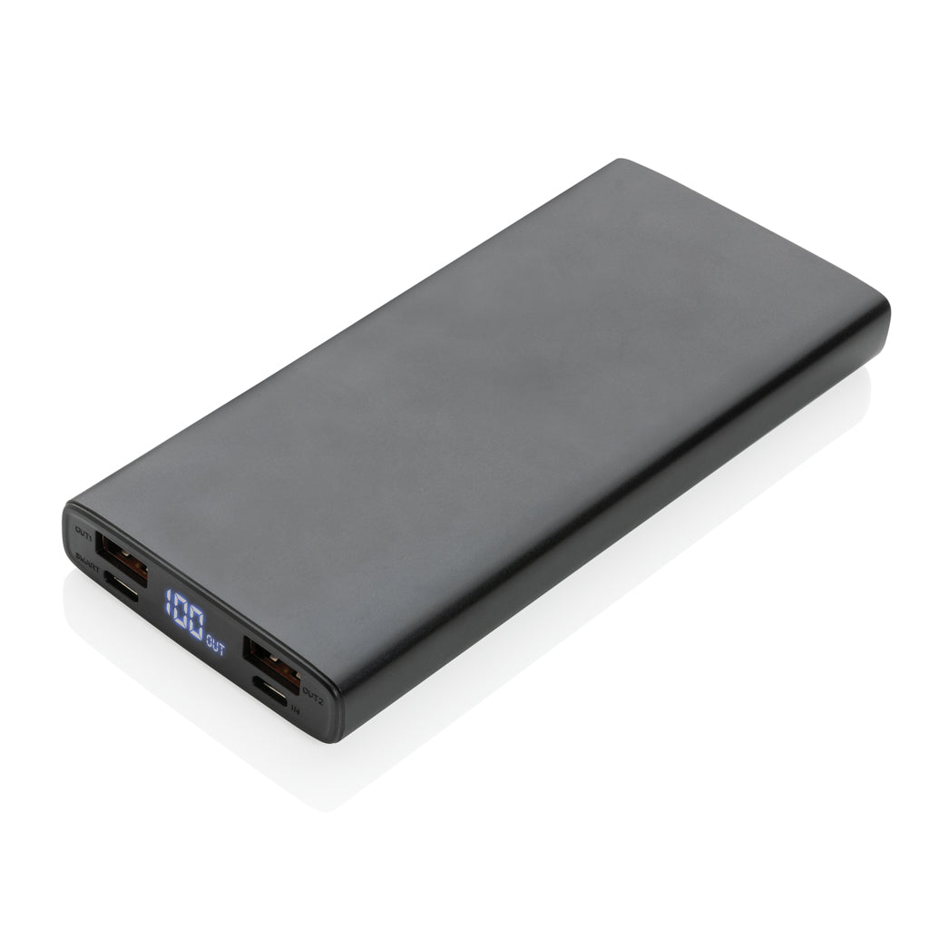 Aluminium 18W 10.000 mAh PD Powerbank - Black