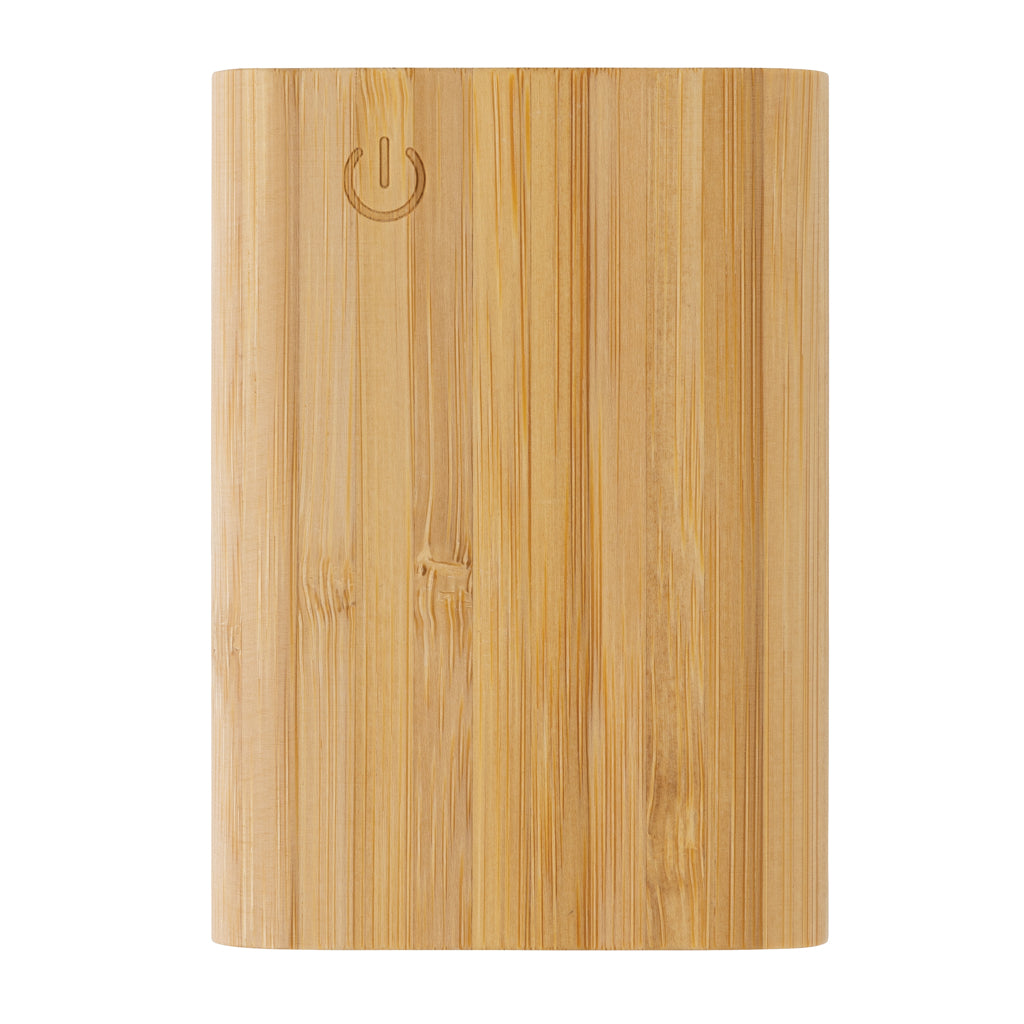 Bamboo 5.000 mAh powerbank - Brown