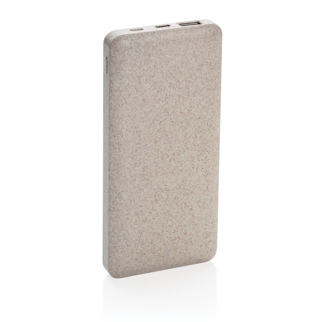 10.000 mah wheat straw powerbank - Khaki