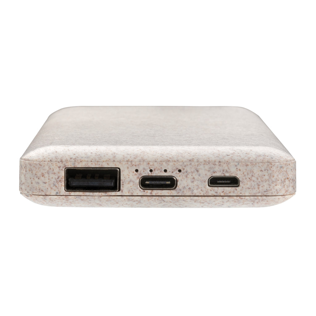 10.000 mah wheat straw powerbank - Khaki