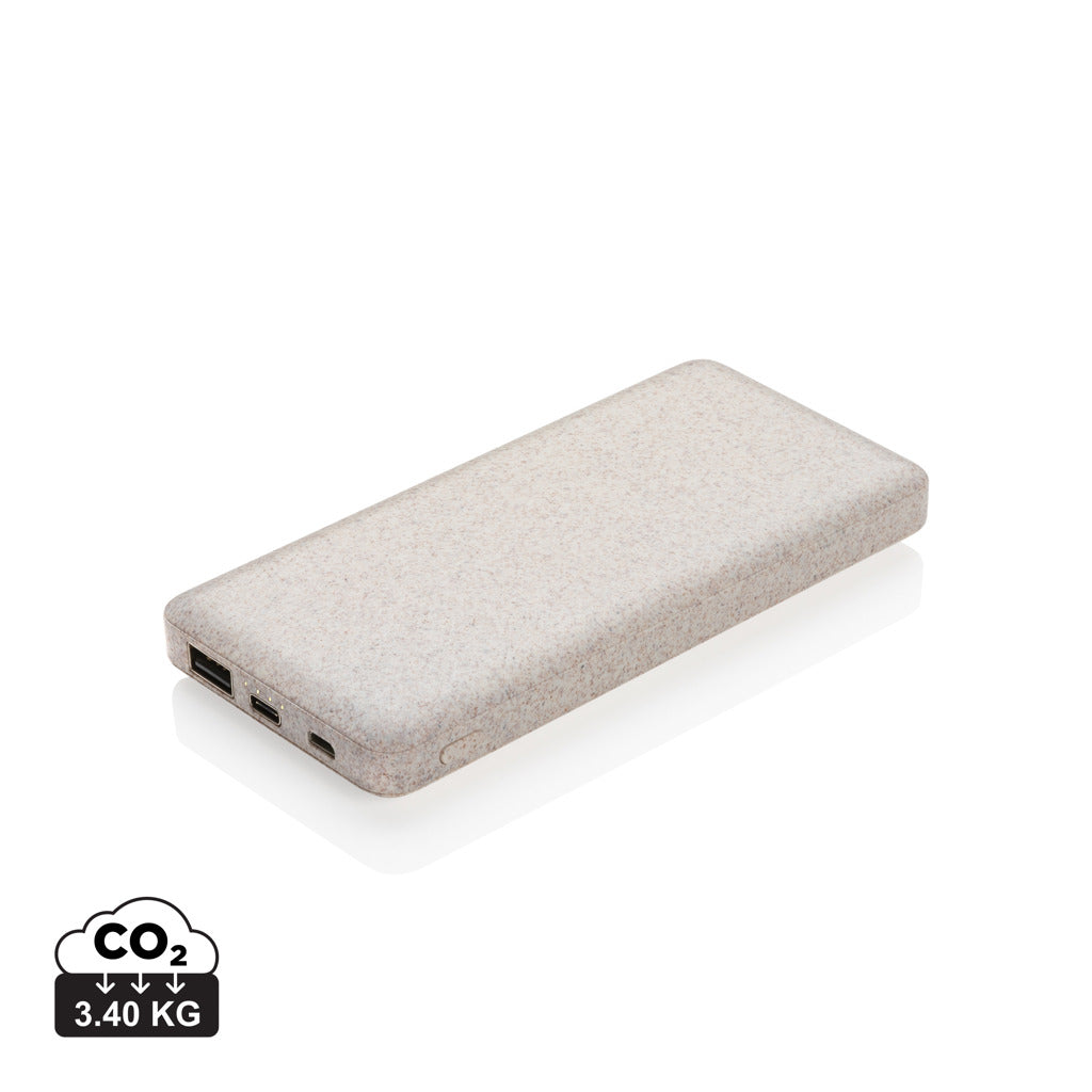 10.000 mah wheat straw powerbank - Khaki
