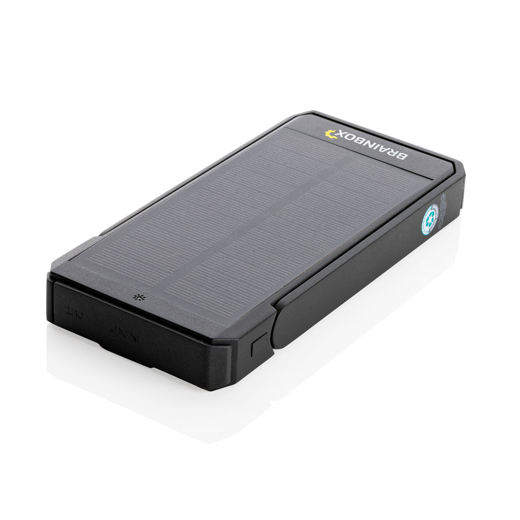 Skywave RCS recycled plastic solar powerbank 10000 mAh - Black
