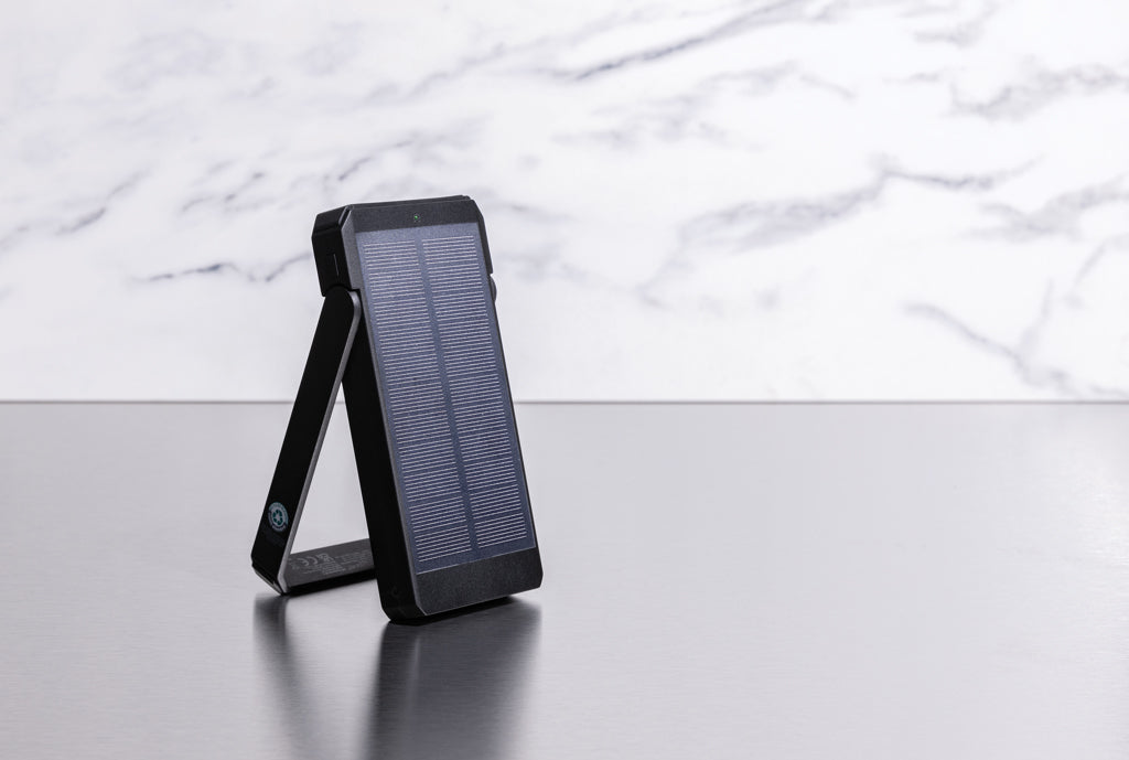 Skywave RCS recycled plastic solar powerbank 10000 mAh - Black