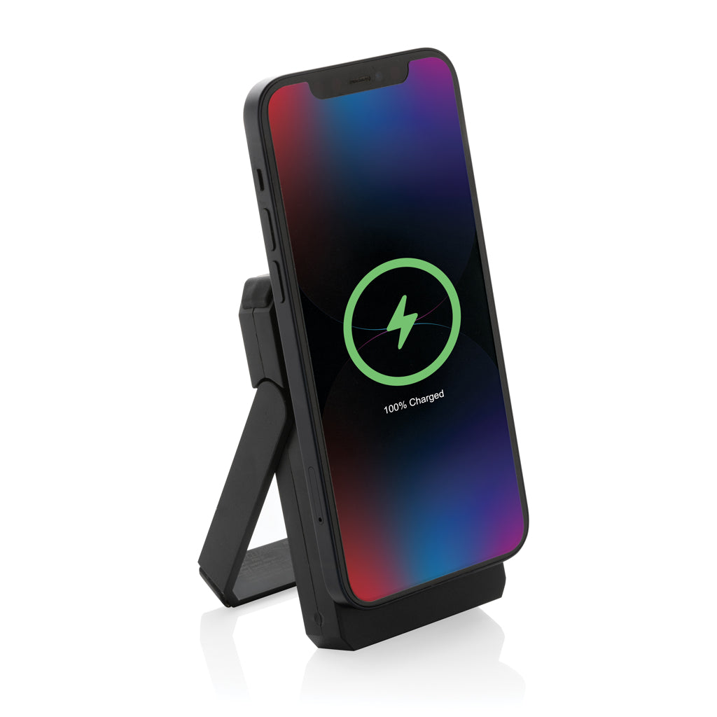 Skywave RCS rplastic solar powerbank 5000 mAh 10W wireless - Black