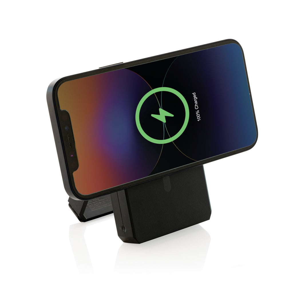 Skywave RCS rplastic solar powerbank 5000 mAh 10W wireless - Black