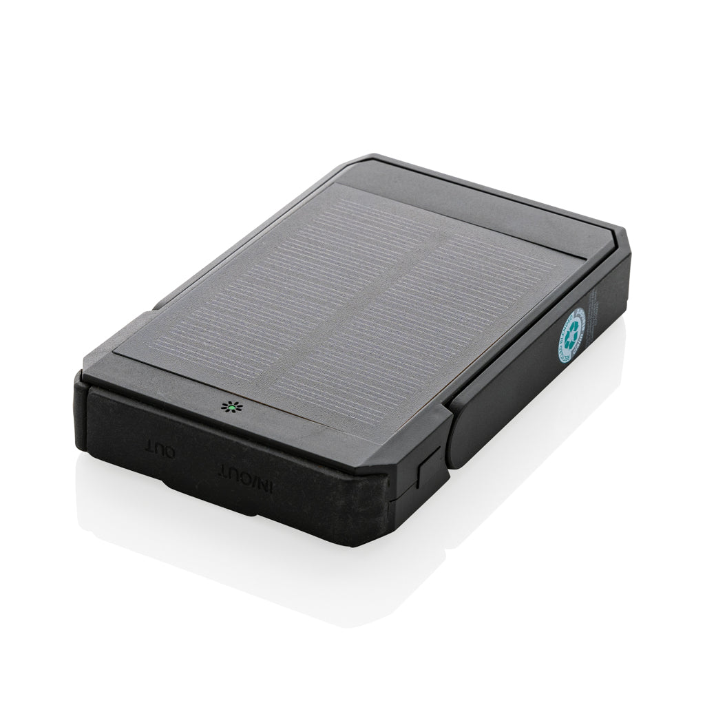 Skywave RCS rplastic solar powerbank 5000 mAh 10W wireless - Black