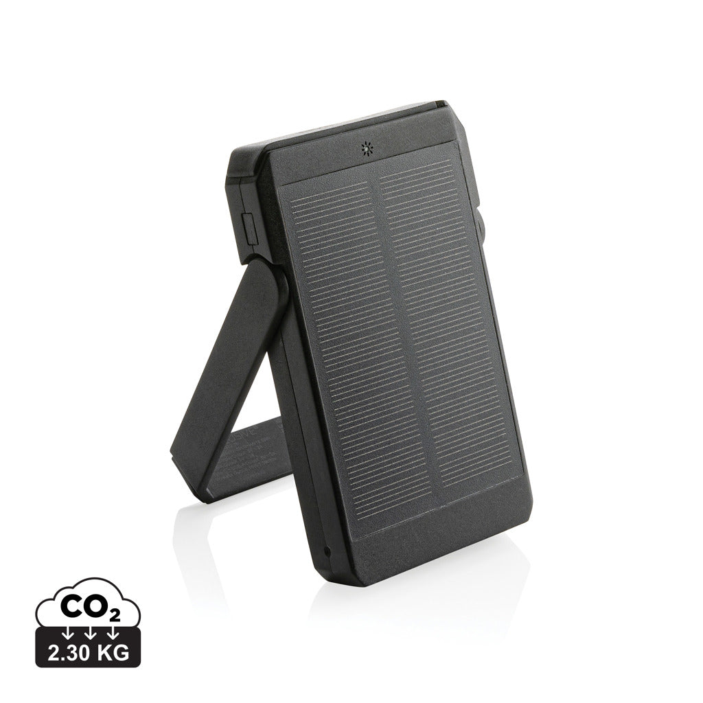 Skywave RCS rplastic solar powerbank 5000 mAh 10W wireless - Black