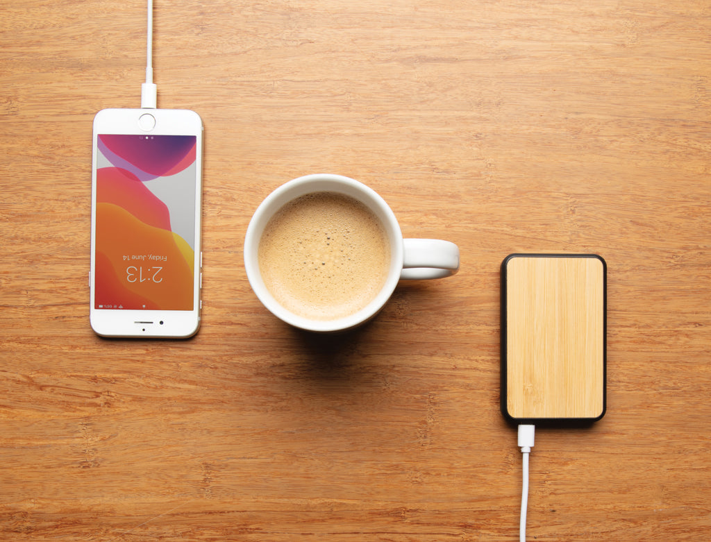 RCS recycled plastic 5.000 mAh Powerbank - Brown