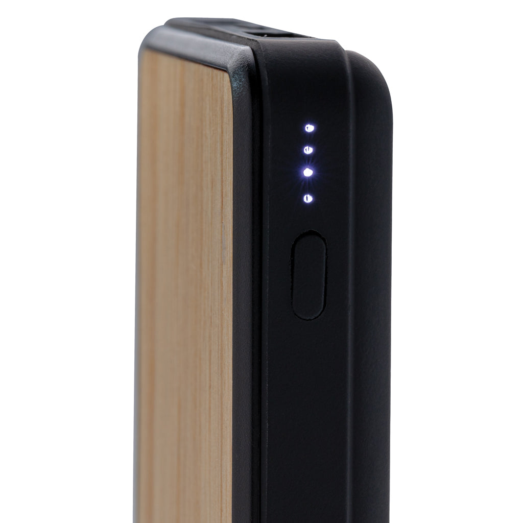 RCS recycled plastic 8000 mAh Wireless Powerbank - Brown