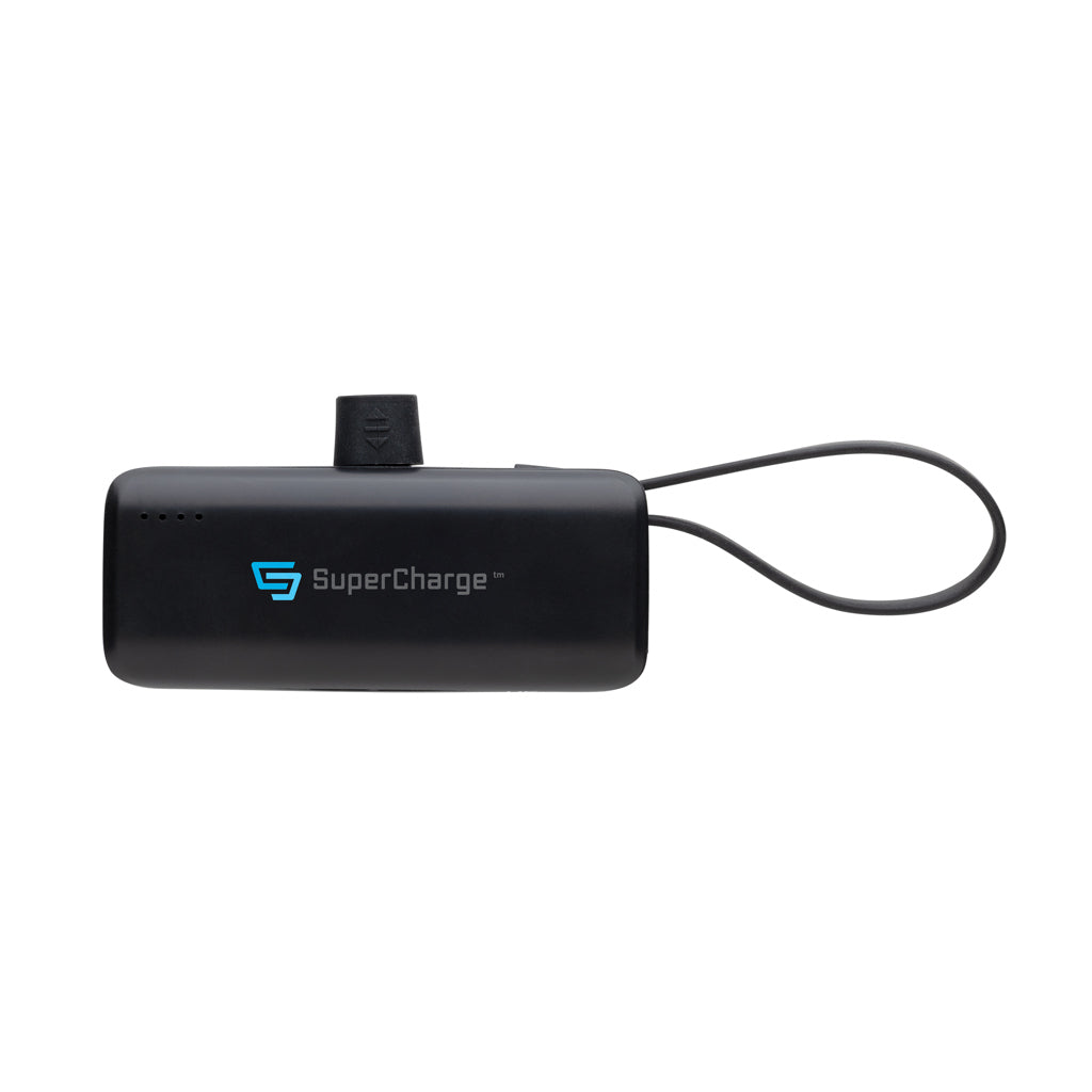 Powerlink RCS rplastic 3000 mah powerbank USB C connector - Black