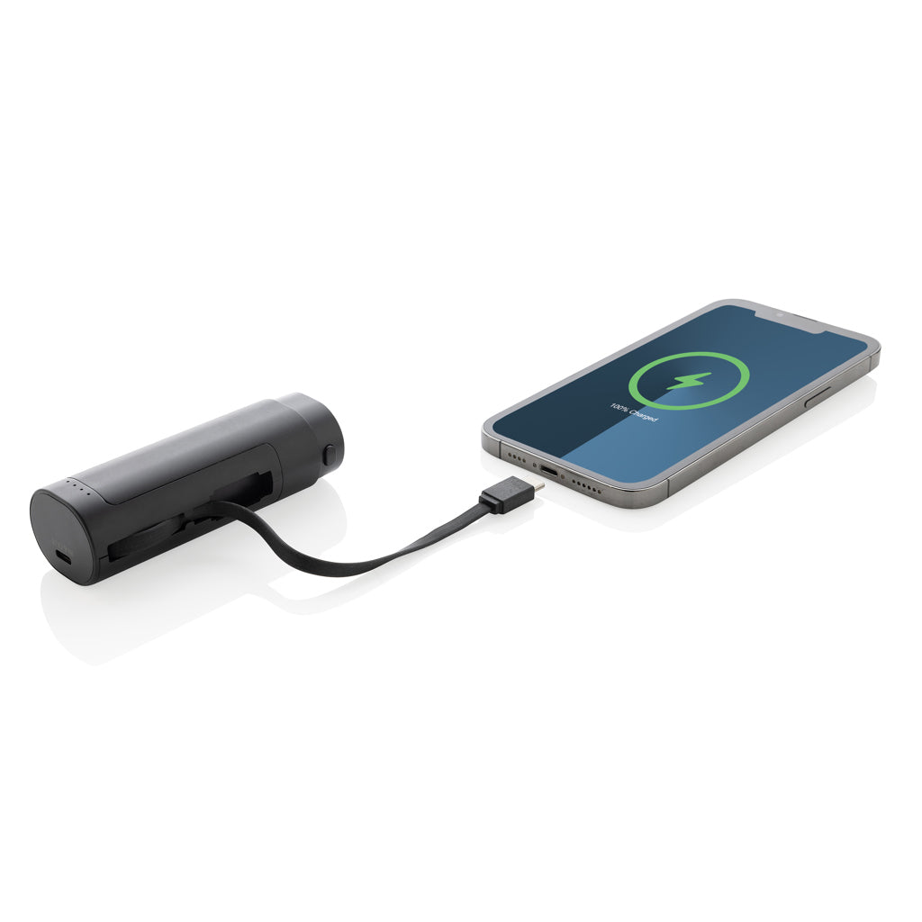 CycleCell 5000 mah removable battery powerbank - Black