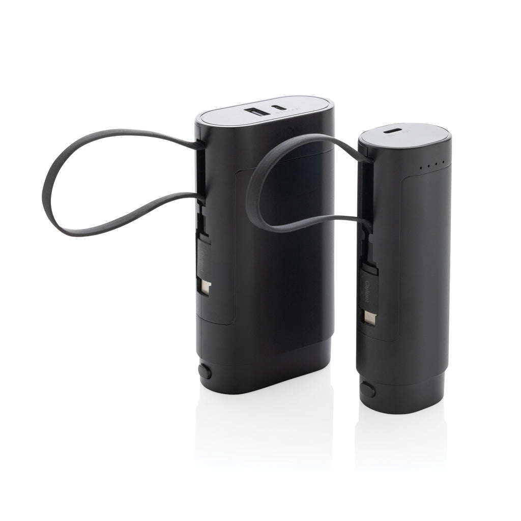 CycleCell 5000 mah removable battery powerbank - Black