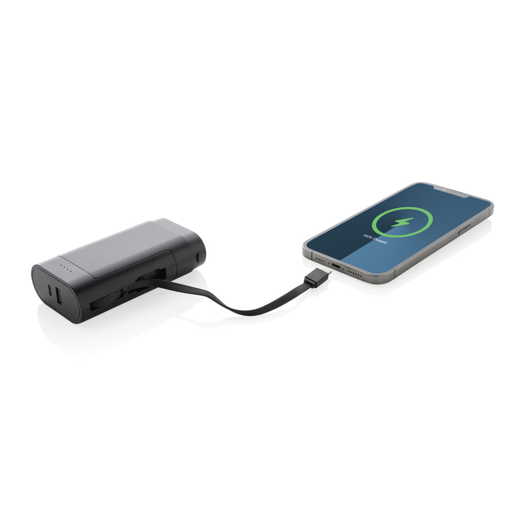 CycleCell 10,000 mah removable battery powerbank - Black