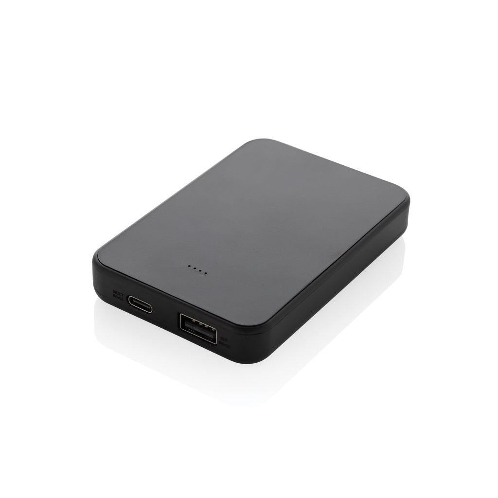 Boostcore RCS recycled plastic powerbank 5.000mAh with USB C - Black