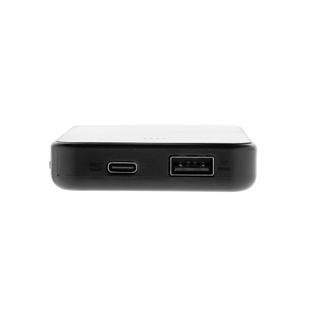 Boostcore RCS recycled plastic powerbank 5.000mAh with USB C - Black