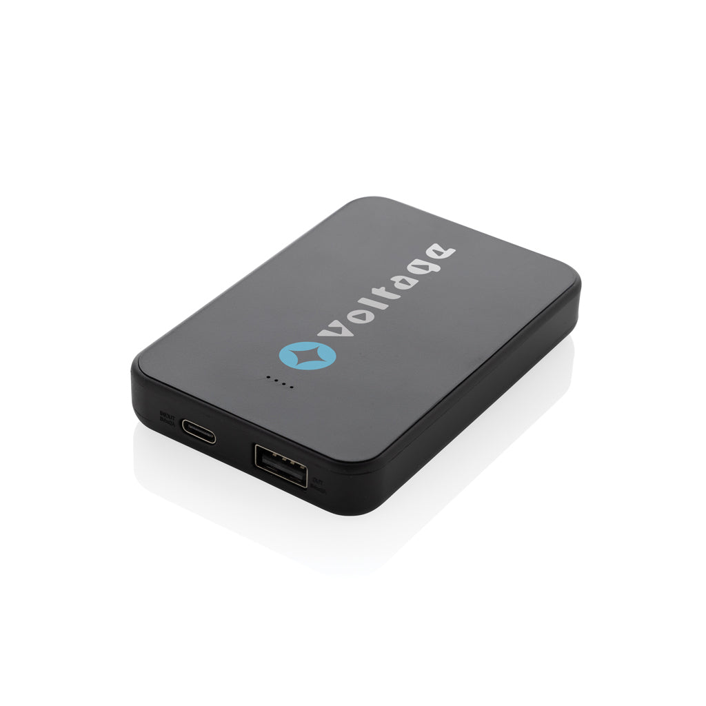 Boostcore RCS recycled plastic powerbank 5.000mAh with USB C - Black