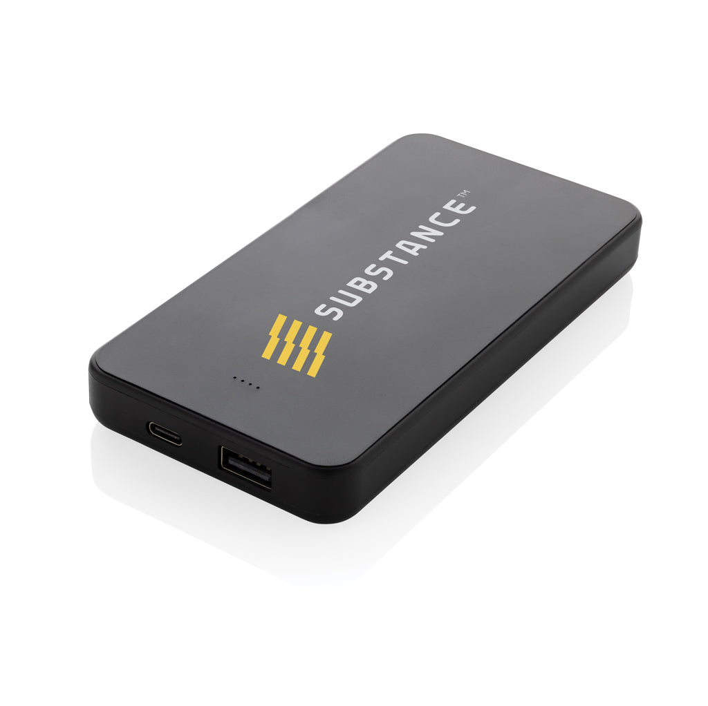 Boostcore RCS recycled plastic powerbank 10.000mAh USB C - Black