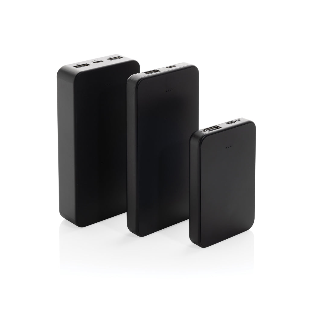 Boostcore RCS recycled plastic powerbank 10.000mAh USB C - Black