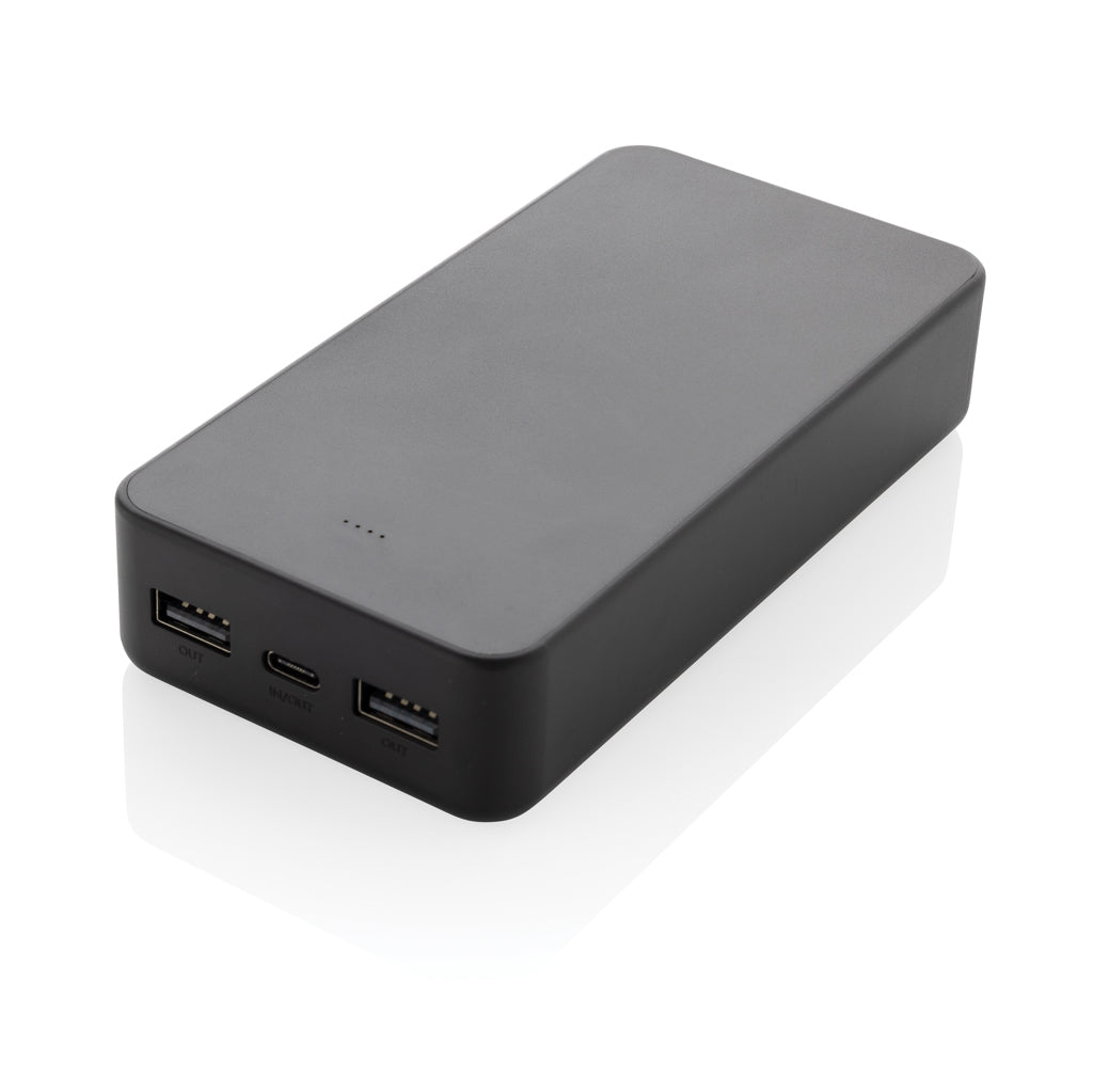Boostcore RCS recycled plastic powerbank 20.000mAh USB C - Black