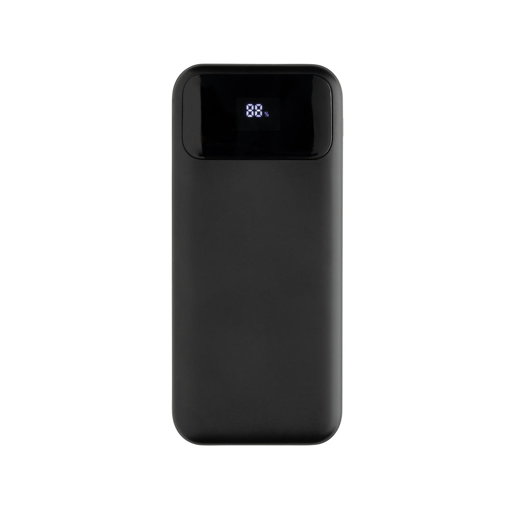 Turbopack RCS rplastic powerbank 10.000 integrated cables - Black