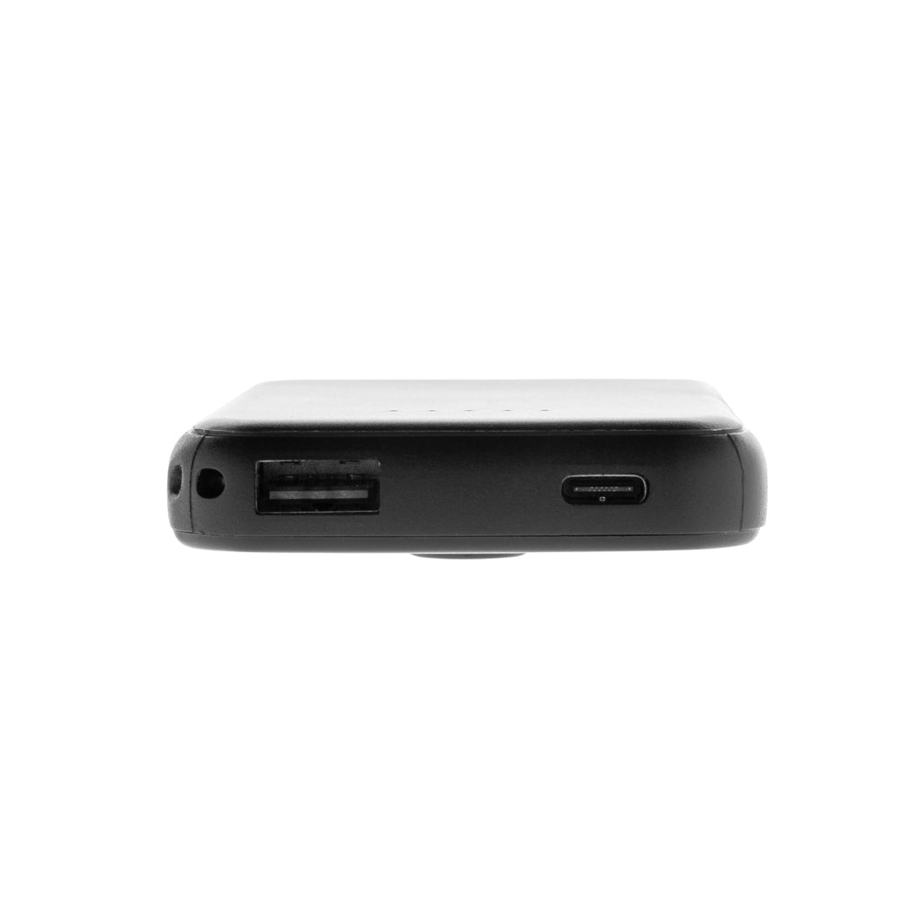 Stellar RCS recycled plastic 5000 mah 5W magnetic powerbank - Black