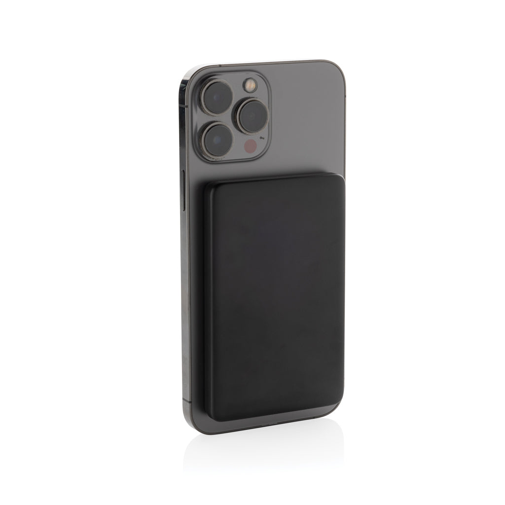Orion RCS recycled aluminium 5000 mah 5W magnetic powerbank - Black