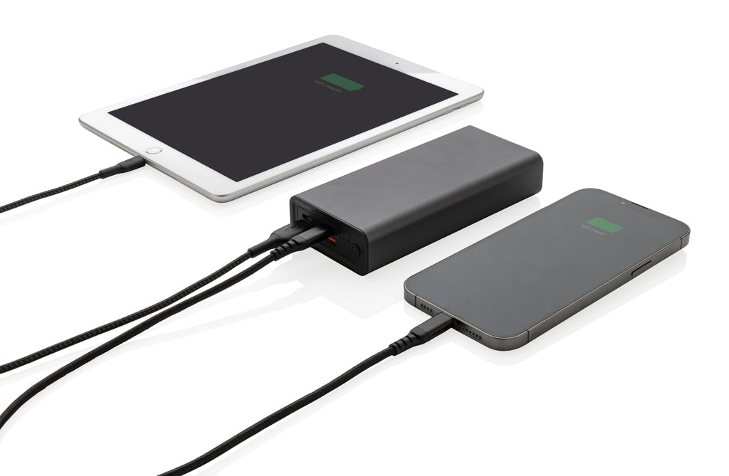 Terra RCS recycled 20W aluminium powerbank 20.000 mAh - Grey