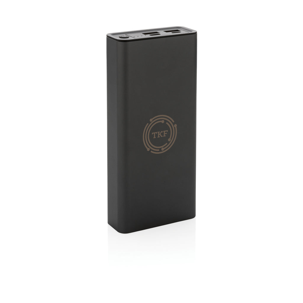 Terra RCS recycled 20W aluminium powerbank 20.000 mAh - Grey