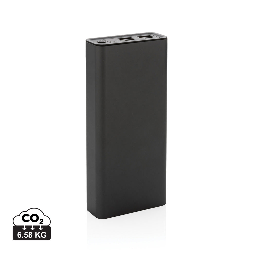 Terra RCS recycled 20W aluminium powerbank 20.000 mAh - Grey