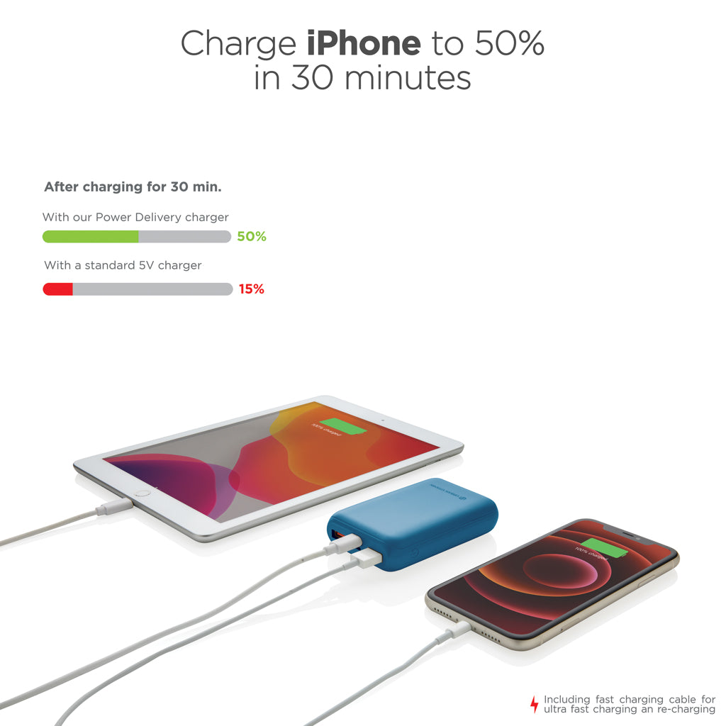 Urban Vitamin Alameda 10.000 mAh 18W PD powerbank - Blue