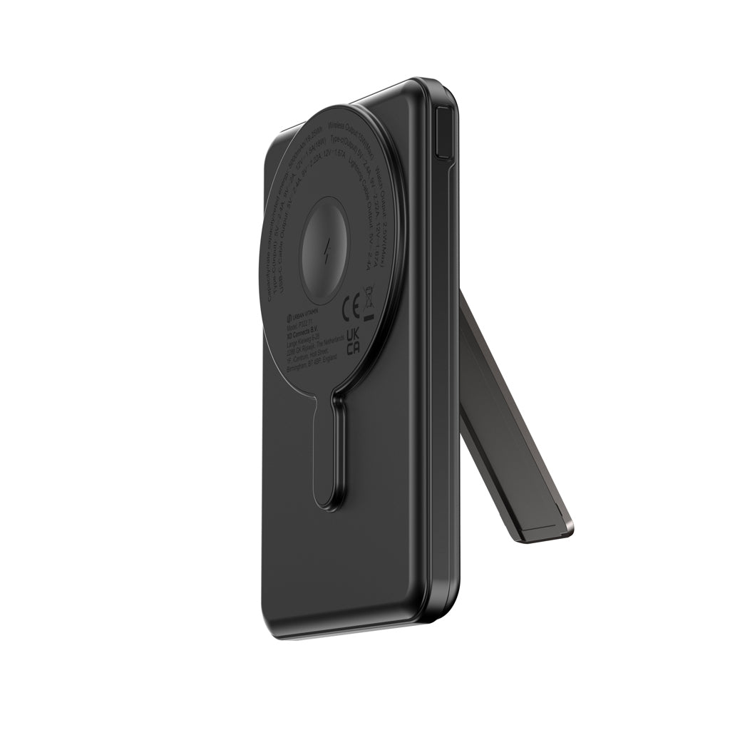 Urban Vitamin Redwood 5in1 5000mah 20W PD magnetic powerbank - Black