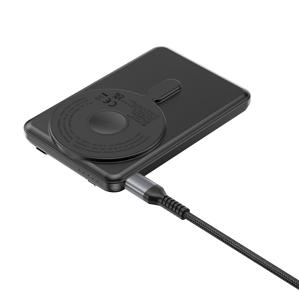 Urban Vitamin Redwood 5in1 5000mah 20W PD magnetic powerbank - Black