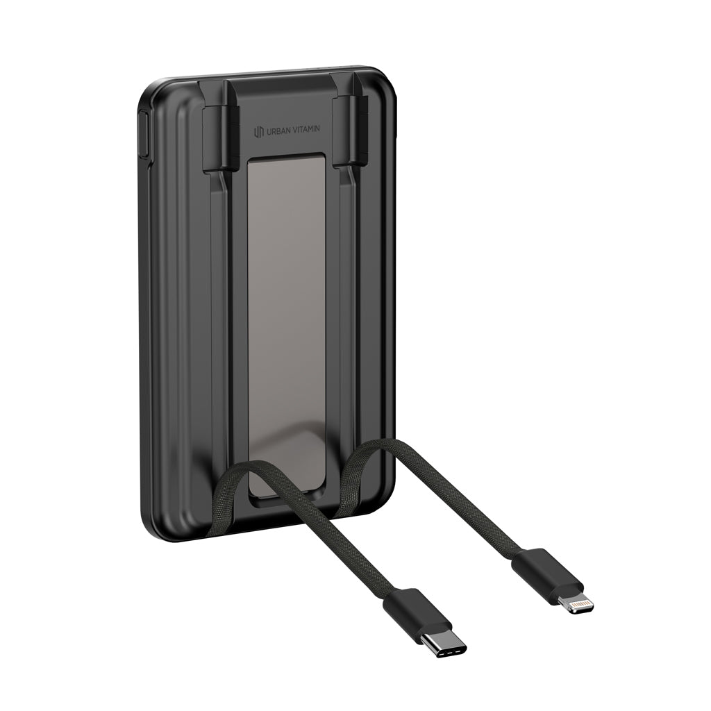 Urban Vitamin Redwood 5in1 5000mah 20W PD magnetic powerbank - Black