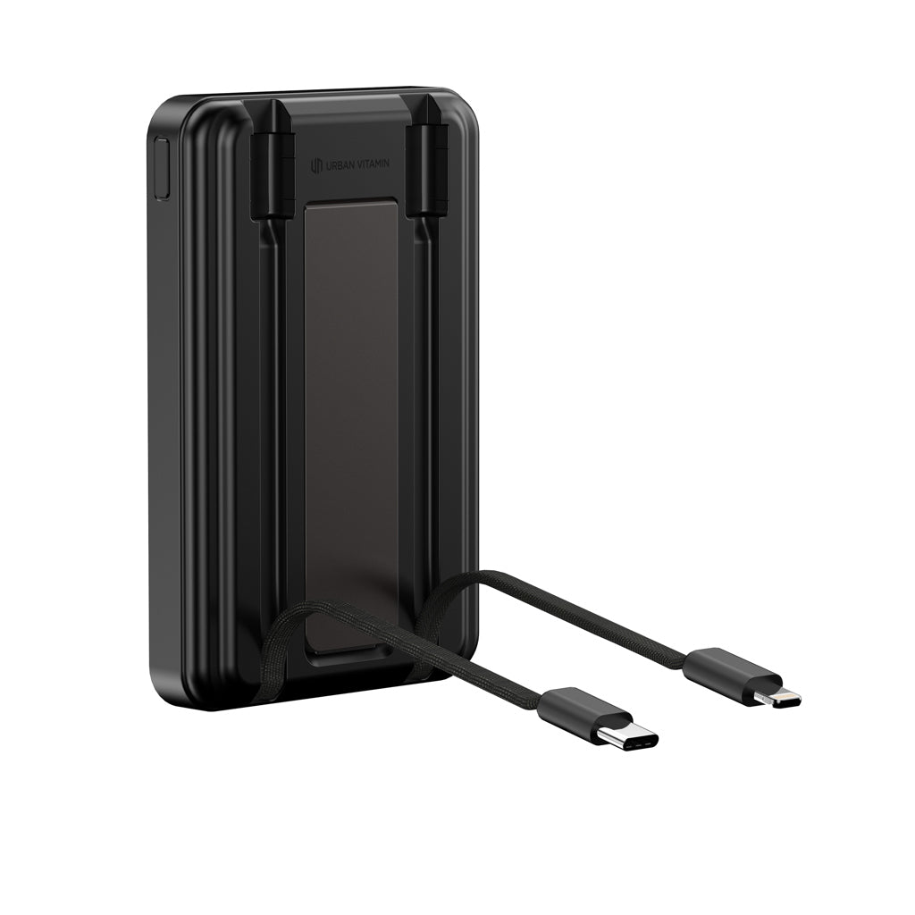 Urban Vitamin Delano 5in1 10,000mah 20WPD magnetic powerbank - Black